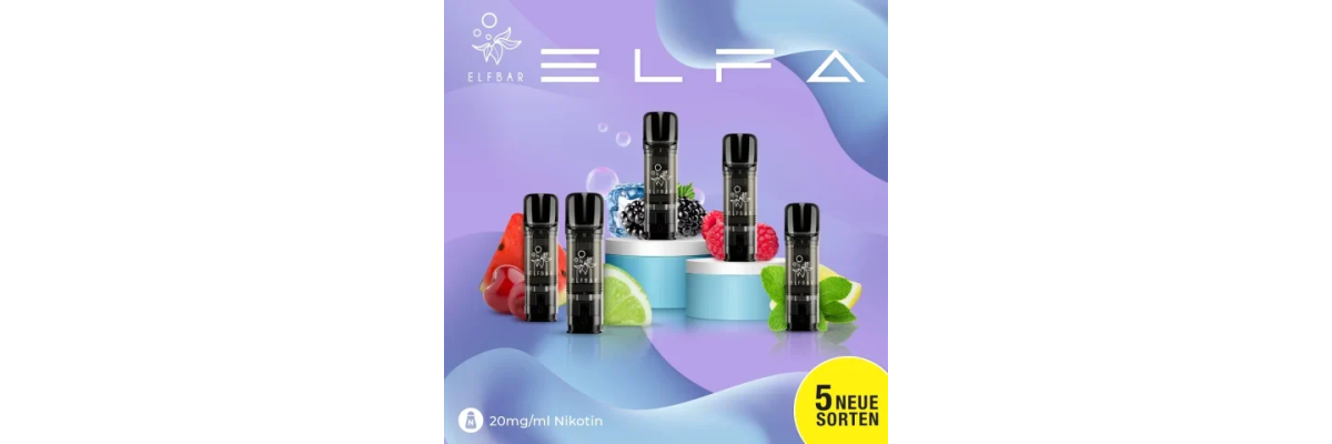 ELFA Pods by ELFBAR – unkompliziertes Dampfen mit vollem Geschmack - ELFA Pods by ELFBAR – unkompliziertes Dampfen mit vollem Geschmack