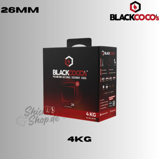 Blackcoco Shisha Kohle 26mm - 4KG (Smartbox)