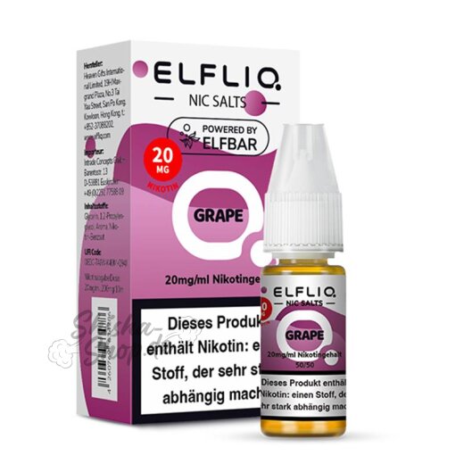 Elfbar ElfLIQ 10ml - Grape Ice 20mg