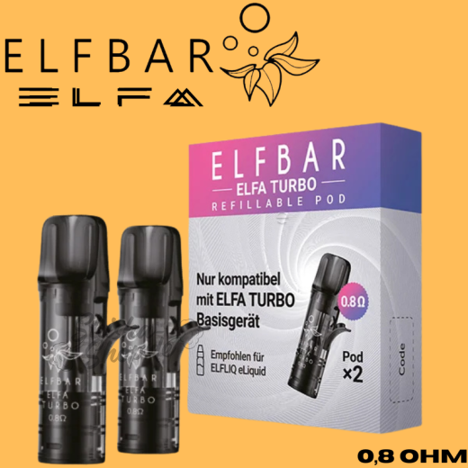 ELFBAR ELFA REFILL PODS 0.8Ohm