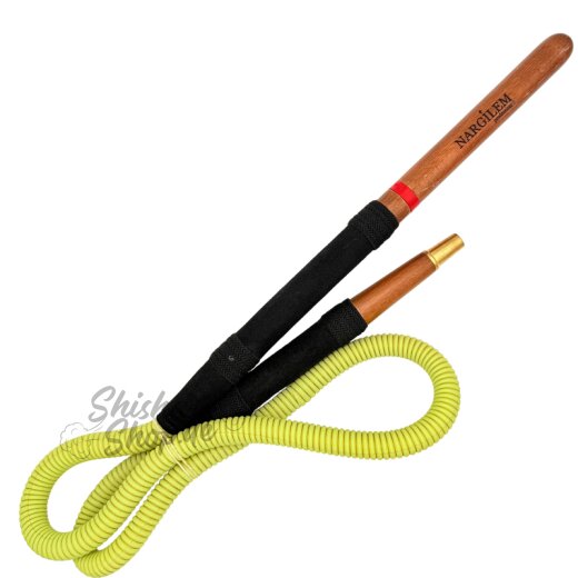 Nargilem - Kaffeehaus Schlauch mit Schliff  Rot
