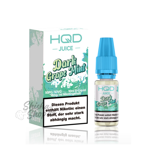 HQD Juice Liquid 10ml - Dark Grape Mint 18mg