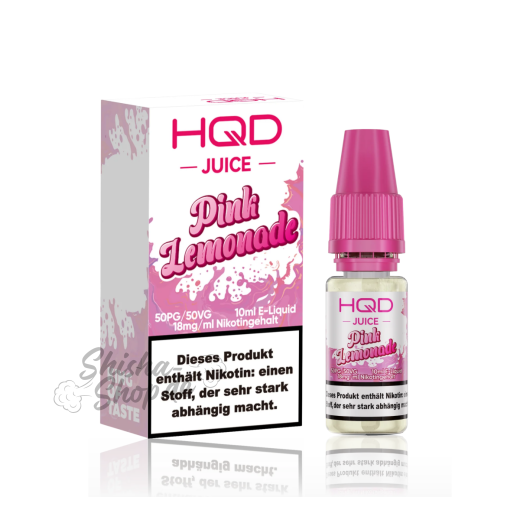 HQD Juice Liquid 10ml - Pink Lemonade 18mg