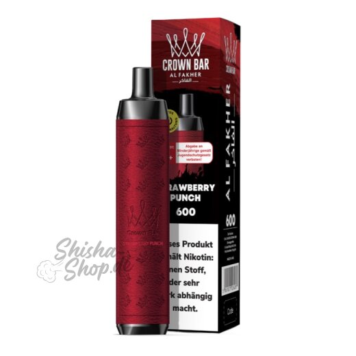 Al Fakher Crown Bar 600 - Strawberry Punch