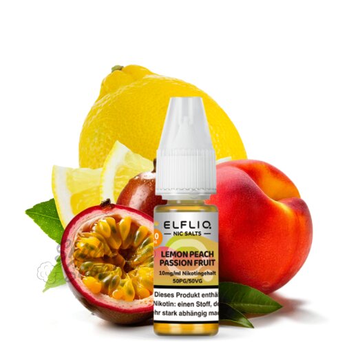 Elfbar ElfLIQ 10ml - Lemon Peach Passionfruit 10mg