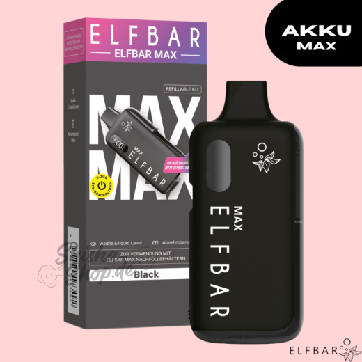 Elfbar Max - Basisgerät - Schwarz