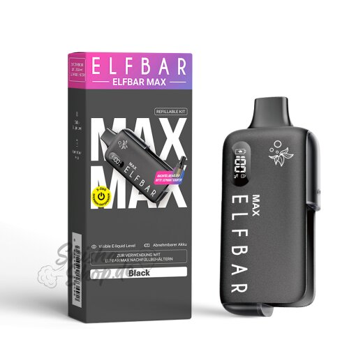 Elfbar Max - Basisgerät Schwarz