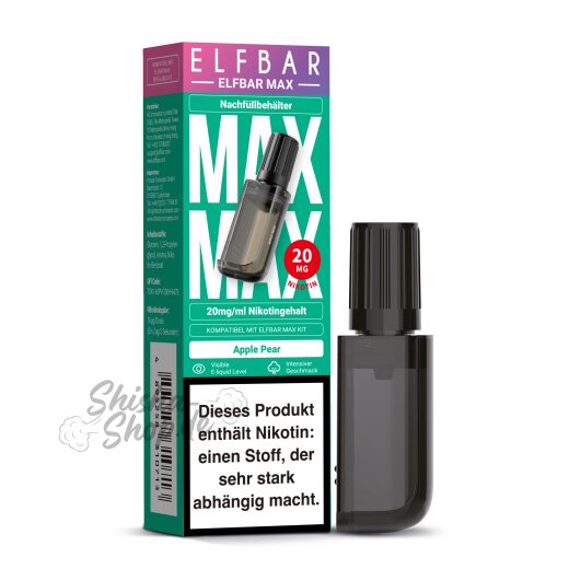 Elfbar Max - Pod 10ml Apple Pear 20mg