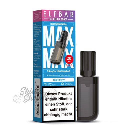 Elfbar Max - Pod 10ml Triple Berry 20mg
