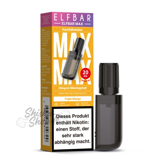 Elfbar Max - Pod 10ml Triple Mango 20mg