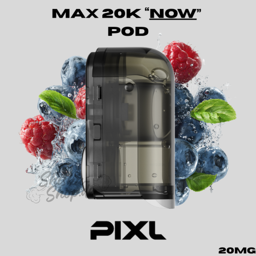 PIXL MAX 20K "NOW" 20mg - POD (Refill Container) - Blueberry Sour Razz