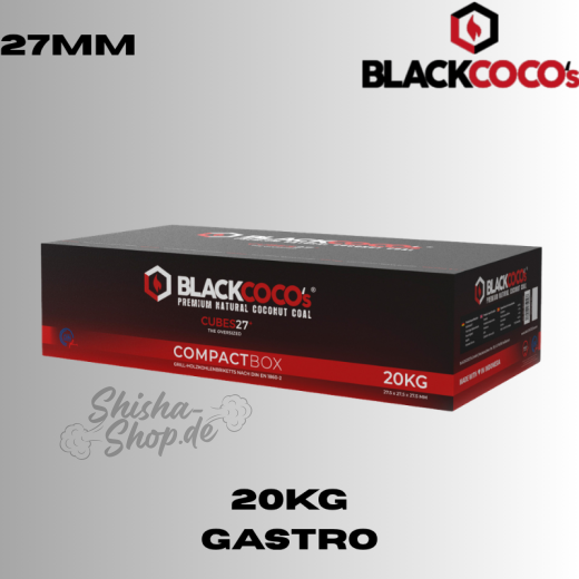 Blackcoco Shisha Kohle 27mm - 20KG (Gastro)