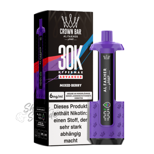 Al Fakher Crown Bar 30K Hypermax Advanced Basisgerät - Mixed Berry