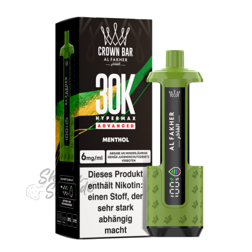Al Fakher Crown Bar 30K Hypermax Advanced Basisgerät - Menthol