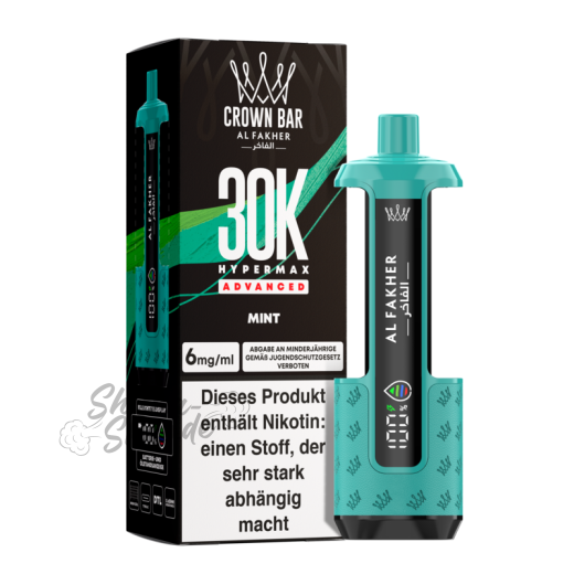 Al Fakher Crown Bar 30K Hypermax Advanced Basisgerät - Mint