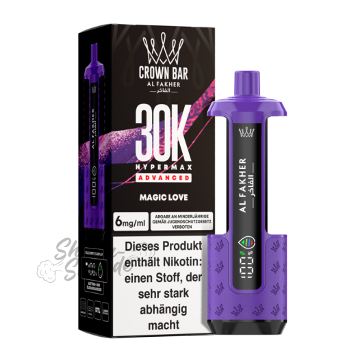 Al Fakher Crown Bar 30K Hypermax Advanced Basisgerät - Magic Love