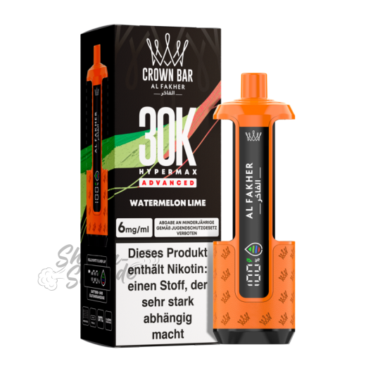 Al Fakher Crown Bar 30K Hypermax Advanced Basisgerät - Watermelon Lime