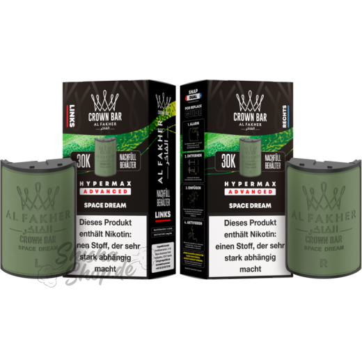Al Fakher Crown Bar 30K Hypermax Advanced POD 2er Pack - Space Dream