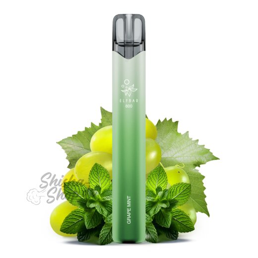 Elfbar 800 Einweg Vape Nikotinfrei - Grape Mint