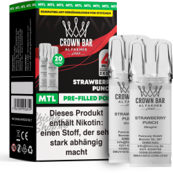 Al Fakher Crown Bar 600 (MTL) 2er POD - Strawberry Punch