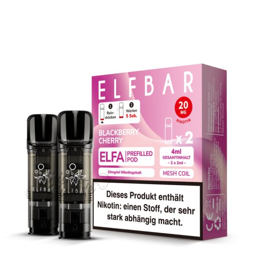 Elfbar ELFA Pods - Blackberry Cherry (2er Pack)