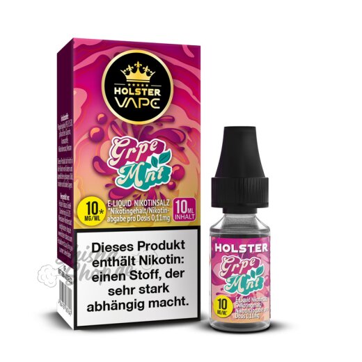 Holster Liquid 10ml - Grape Mint|10mg/ml