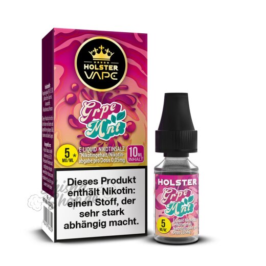 Holster Liquid 10ml - Grape Mint|5mg/ml