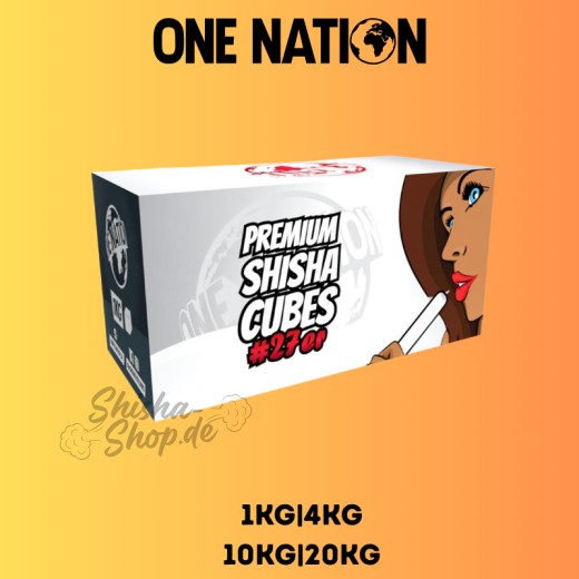 One Nation Shisha Kohle 27mm