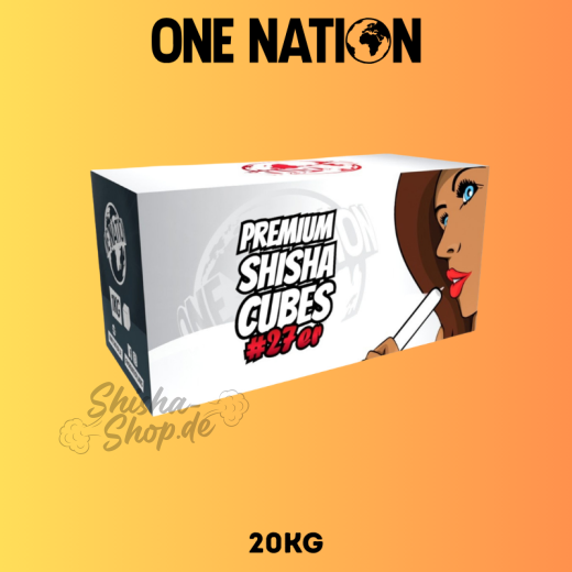One Nation Shisha Kohle 27mm - 20KG