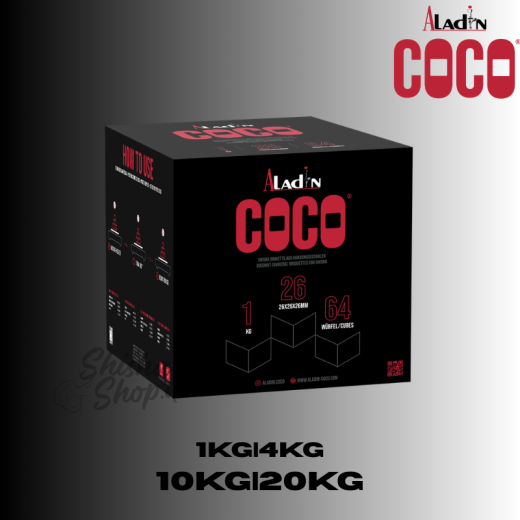 Aladin Coco Shisha Kohle 26mm