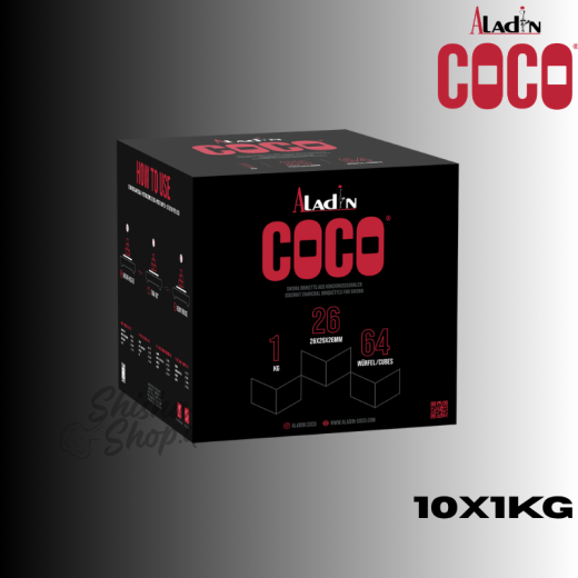 Aladin Coco Shisha Kohle 26mm -10KG