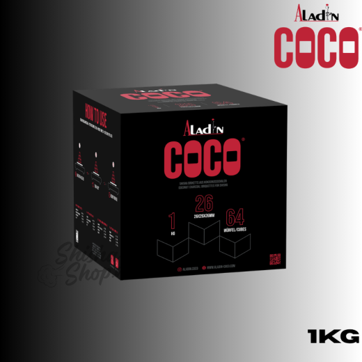 Aladin Coco Shisha Kohle 26mm -1KG