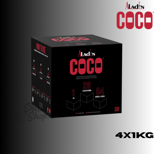 Aladin Coco Shisha Kohle 26mm - 4KG