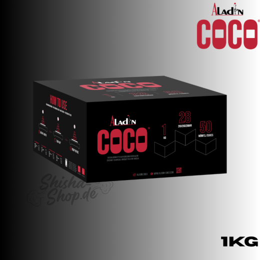 Aladin Coco Shisha Kohle 28mm - 1KG