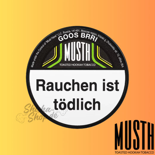 MustH Shisha Tabak 125g - GOOS BRRI
