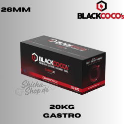 Blackcoco Shisha Kohle 26mm - 20KG (Gastro)
