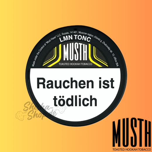MustH Shisha Tabak 125g - LMN TONIC