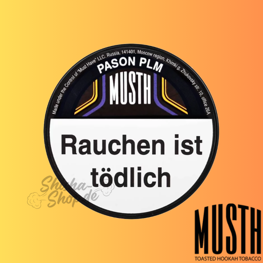 MustH Shisha Tabak 125g - PASON PLM
