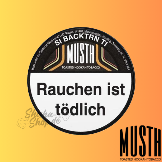 MustH Shisha Tabak 125g - SI BACKTRN TI