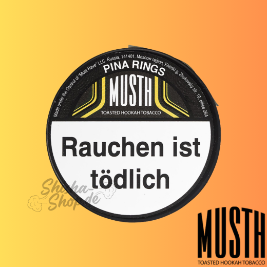 MustH Shisha Tabak 200g - PINA RINGS