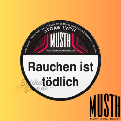 MustH Shisha Tabak 200g - STRAW LYCH