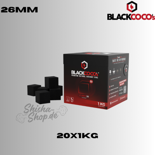 Blackcoco Shisha Kohle 26mm - 20KG