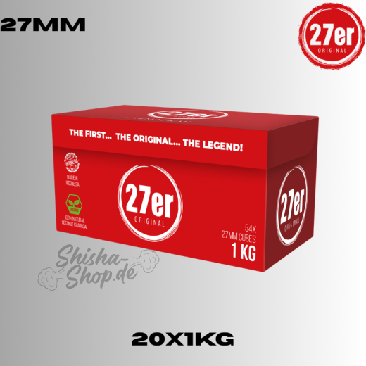 27er Original Shisha Kohle - 20KG