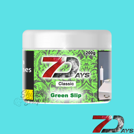 7 DAYS Shisha Tabak 200g - Green Slip