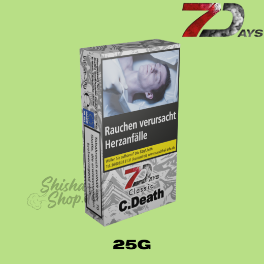 7 DAYS Shisha Tabak 25g - Cold Death