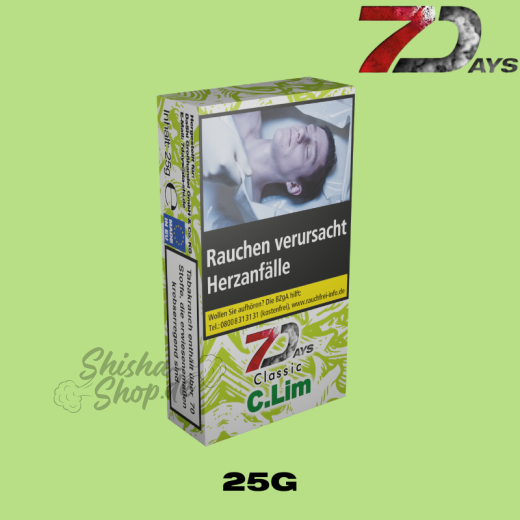 7 DAYS Shisha Tabak 25g - Cold Lim