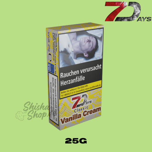 7 DAYS Shisha Tabak 25g - Vanilla Cream