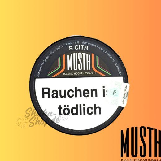 MustH Shisha Tabak 125g - S CITR