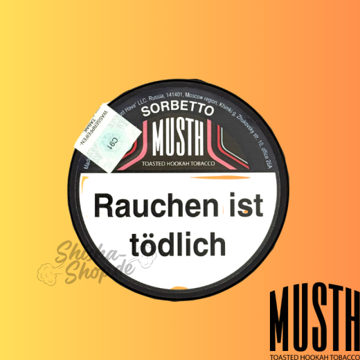 MustH Shisha Tabak 125g - SORBETTO