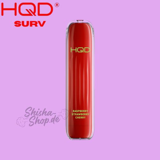 HQD Surv Einweg Vape - Raspberry Strawberry Cherry